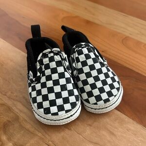Vans checkerboard crib shoes